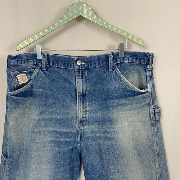 Pointer Brand Carpenter Jeans Mens 40x32 Distressed Workwear Vintage USA Made - Picture 3 of 15